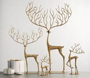 Handmade Aluminum Reindeer Table Centerpiece <b>Christmas</b> Dining Table Decor For Holiday Party Home Decoration - Product Image 6