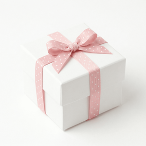 ริบบิ้นโกรเกรนลายจุดสีชมพูขาวขนาด 6 มม. ขายส่ง สำหรับทำโบว์เด็ก ห่อของขวัญ เครื่องประดับผม ตกแต่งห่อของขวัญ งานฝีมือ DIY - Product Image 3