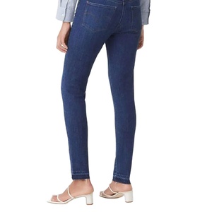 Women Mid Waist Casual Dark <b>Denim</b> Straight Jeans Regular Fit <b>Stretch</b> Breathable 100% Cotton Fashionable OEM Export Wholesale - Product Image 6