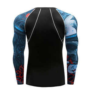 Rashguard homme 100% polyester spandex, séchage rapide, durable, nouvelle arrivée, haute qualité, sublimation. - Product Image 3