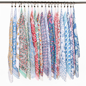 <b>Men</b> Women Four Seasons <b>Bandana</b> & Square Scarf, Lightweight Ethnic Bohemian Floral Cotton - Product Image 1