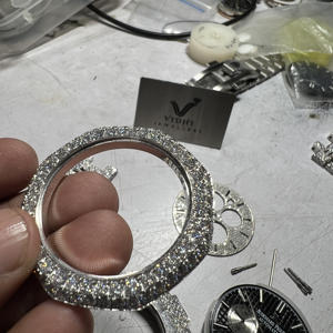 Pendentif Hip-Hop personnalisé en argent 925 plaqué or rose et or blanc, serti de moissanite VVS certifiée IGI, style Iced Out, bijoux raffinés pour cadeau - Product Image 4