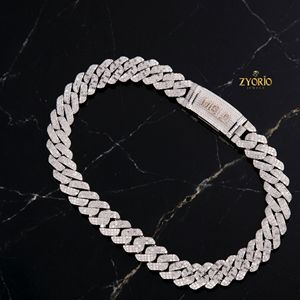Luxury Iced Out Cuban Link Chain <b>Necklace</b> for Men and Women Hip Hop Diamond Look White Gold Plated <b>Statement</b> Jewelry - Product Image 4