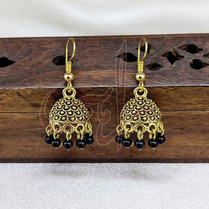 ต่างหูดีไซน์ล่าสุด ผลิตอย่างมืออาชีพ ต่างหูชุบทองแบบใหม่ น้ำหนักเบา - Product Image 3
