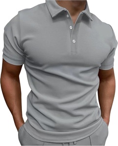 เสื้อโปโลแขนสั้นขายดี เหมาะสำหรับสกรีนโลโก้ เสื้อโปโลผู้ชาย เสื้อโปโลผ้าฝ้าย 100% สำหรับผู้ชาย - Product Image 2