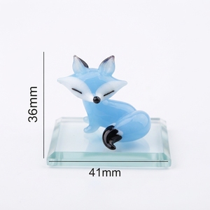 Venta al por Mayor de Adornos de Vidrio Soplado a Mano, Estilo Nuevo y Creativo, Zorro de Vidrio Pulido para Decoración del Hogar y Oficina, Navidad, Pascua - Product Image 2