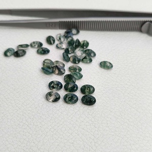 4x6มม. หินโมรามอสสีเขียวธรรมชาติเจียระไนทรงไข่อัญมณีแผ่นคริสตัลอัญมณีกึ่งมีค่าขายส่งผู้ผลิต - Product Image 2