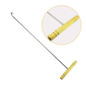 Juego de herramientas veterinarias de acero inoxidable para parideras de ganado (cerdos, cabras, vacas): cuerda, pinza y gancho auxiliar para producción porcina. - Product Image 3