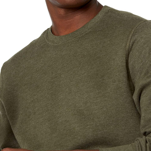 Sweat-shirt à col rond à manches longues pour homme, 100 % coton, style streetwear, design uni imprimé, pour l'hiver, vente en gros - Product Image 6
