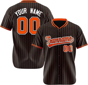 Maillot de baseball pas cher, broderie personnalisée, logo, sublimation, design à bandes, maillot de baseball pour hommes, design personnalisé, prix de gros, OEM - Product Image 3