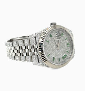 Reloj Mecánico Bling Bling Totalmente Cubierto de Diamantes Cultivados en Laboratorio, de Acero Inoxidable, Estilo Ultimate Bust Down, para Hombre - Product Image 5
