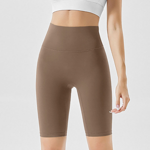 Shorts de Yoga para Mujer de Alta Elasticidad, Diseño Personalizado, Logotipo Urbano, Cuadros, Elásticos en 4 Direcciones, Transpirables, Ligeros, Ajuste Ceñido - Product Image 5