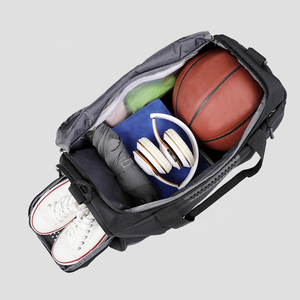 New Arrival Black Waterproof Duffle Bag for Men Custom Logo Gym and Sport Fitness Travel Bags - Product Image 5