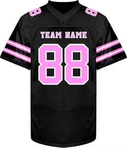 Camiseta de Fútbol Americano Personalizable con Cuello en V, Manga Corta, Transpirable, de Secado Rápido, Antibacteriana, Colores y Diseños Personalizados - Product Image 3