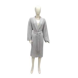 Albornoz de lujo de felpa para mujer y hombre, de algodón suave, color personalizado de fábrica, albornoz a rayas para adultos, para hotel. - Product Image 5