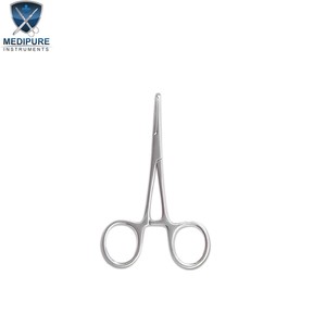 คีมหนีบหลอดเลือดคุณภาพสูง แบบตรง ทำจากเหล็กกล้าไร้สนิม ใช้สำหรับห้ามเลือด ใช้ซ้ำได้ คีมโคเชอร์ อุปกรณ์ผ่าตัด - Product Image 4