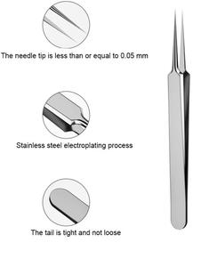 Pinzas para Puntos Negros y Pestañas, Pinzas para Eliminar Puntos Negros para Manualidades Finas, Pinzas de Belleza para Eliminar Puntos Negros y Puntos Blancos - Product Image 3