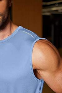 Camiseta sin Mangas para Hombre, de Secado Rápido, de Algodón, para Entrenamiento, Top Deportivo para Hombre, Camiseta de Tirantes para Desarrollo Muscular - Product Image 5