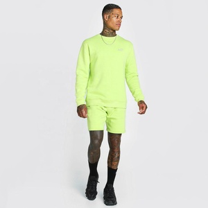 Conjunto Deportivo de Gimnasio para Hombre al por Mayor, Tallas Grandes, de Algodón, 2 Piezas, Pantalones Cortos y Camiseta Estampada, Transpirable, de Secado Rápido, Personalizable para Verano - Product Image 3