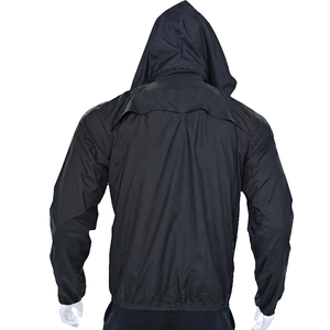 Customized <b>Thin</b> Full-Zip Men's Running Windbreaker <b>Jacket</b> Polyester Plaid <b>Waterproof</b> & Breathable Summer Sportswear - Product Image 4