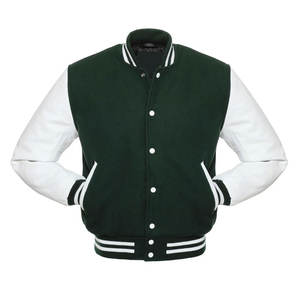 Veste universitaire d'hiver personnalisée de haute qualité, broderie chenille, manches en cuir véritable, coupe-vent, chaude, unisexe, streetwear, vêtements d'extérieur - Product Image 3