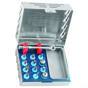 Kit de Destornilladores Universales para Implantes Dentales, 8 Piezas, Llave de Trinquete Manual, Kit de Destornilladores Hexagonales - Product Image 2
