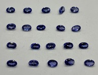Vente en gros de Tanzanite naturelle AA, taille ovale 3x5mm, pierre précieuse lâche brillante, couleur fine, traitée thermiquement, pour la création de bagues sur mesure, fabricant