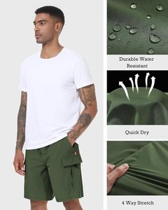 Shorts cargo pour hommes, multi-poches, décontractés, pour l'extérieur, mode été, durables, confortables, coupe décontractée, design personnalisé - Product Image 4