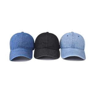 Baseball Trucker <b>Cap</b> Foam Denim Adjustable Breathable <b>Waterproof</b> Distressed Unisex Low MOQ High Quality Denim <b>Cap</b> - Product Image 1