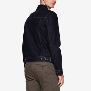 Veste d'hiver pour homme de haute qualité, respirante, en denim avec fourrure d'oie, grande taille, décoration boutonnée - Product Image 3