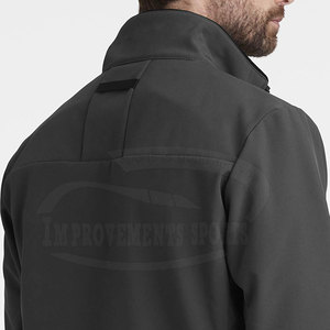 Veste softshell grande taille pour hommes pour l'extérieur et l'hiver Col montant - Product Image 5