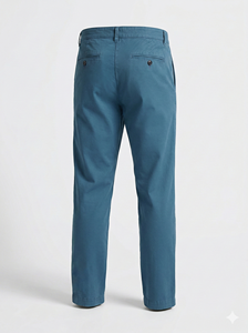 Pantalons chino en coton de luxe sur mesure, coupe ajustée, extensibles, pour hommes, vente en gros - Product Image 2