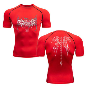 Y2K Compression <b>Shirt</b> Men Fitness Gym <b>Skeleton</b> Sport Running <b>T</b>-<b>Shirt</b> Rashgard Tops Tee Quick Dry Short Sleeve <b>T</b>-<b>Shirt</b> For Men - Product Image 2