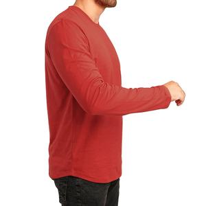 Suministro Directo de Fábrica, Camiseta de Manga Larga para Hombre, 100% Algodón, Cuello Redondo, Secado Rápido, Ecológica, con Impresión Personalizada - Product Image 5