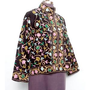 Veste Cotrise pour tous les festivals, broderie style bohème cousue à la main, manteau de festival bohème, style vintage décontracté, pour les vacances, la plage et les soirées - Product Image 4