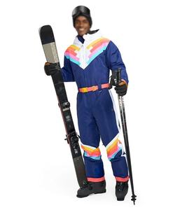 High Quality Retro One Piece <b>Ski</b> Suit Waterproof Windproof Unisex Winter Outdoor Jumpsuit Snowboard Wear Thermal Skiing Outfit - Product Image 1
