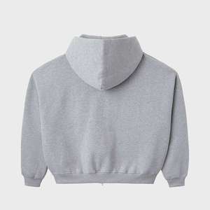 เสื้อฮู้ดฟลีซ 440GSM ผ้าฝ้าย 100% ทรงโอเวอร์ไซส์ ซิปหน้า ทรงบ็อกซี่ ไหล่ตก รับทำโลโก้ แบรนด์ส่วนตัว รับผลิตแบบ OEM - Product Image 2