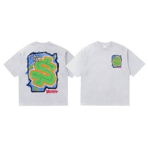 Conjunto Unisex de Camiseta Blanca y Pantalones Cortos Azules, Conjunto Deportivo Informal Transpirable para Hombre, Conjunto de Dos Piezas con Estampado, Camiseta y Pantalones Cortos 100% Algodón - Product Image 6