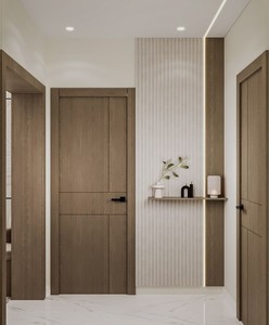 Porte Composée Personnalisable Étanche, Design Ferme, Matériau MDF, pour Usage Commercial et Résidentiel, Cuisine, Hôtel, Villa, Salle de Bain, Salon - Product Image 6
