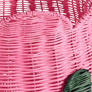 Cesta de juguetes de ratán hecha a mano OEM, diseño de tulipán, fabricada en Vietnam, tamaño personalizado, para decoración de guardería. - Product Image 2
