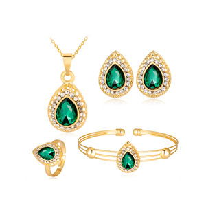 9820 Juego de 6 Piezas de Reloj, Pulsera, Collar y Pendientes de Lujo para Mujer, Reloj con Cristales, Conjunto de Reloj de Moda para Mujer - Product Image 3