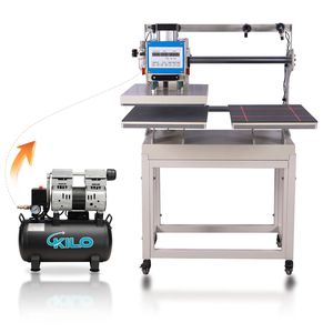 16x24 Infrared Positioning <b>Heat</b> <b>Press</b> <b>Machine</b> Dual-Platen Sliding with Built-in Air Compressor Pneumatic Hot <b>Press</b> - Product Image 1
