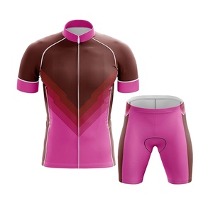 Vêtements de cyclisme personnalisés en gros avec impression par sublimation, tenue de cyclisme respirante, maillot à manches courtes et salopette, design le plus récent - Product Image 5
