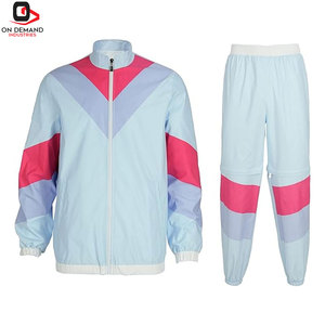 Ensemble coupe-vent léger pour le sport, veste et pantalon deux pièces, vêtements de sport pour adultes - Product Image 1