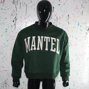 Sudadera Verde MANTEL con Cuello Alto, 100% Blanca, con Apliques Bordados, Cuello Ancho, URBAN PRODUCTIONS - Product Image 2