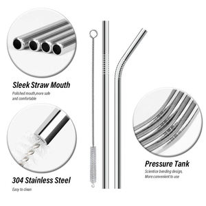 Bold Blossom Customized 26.5cm Stainless Steel Insulated Eco-Friendly Biodegradable Food Grade <b>Reusable</b> <b>Straws</b> Variety Tumblers - Product Image 3
