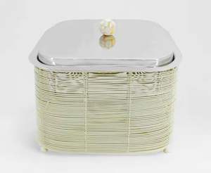 Plat de service en acier inoxydable avec support en bois, chauffe-plat pour buffet, plat de service pour la restauration, plat de service pour hôtel et restaurant - Product Image 5