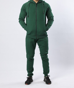 Sweat-shirt à capuche zippé vert pour homme, couleur unie, décontracté, avec poche, coupe classique, pour l'automne, écologique, logo frontal - Product Image 3