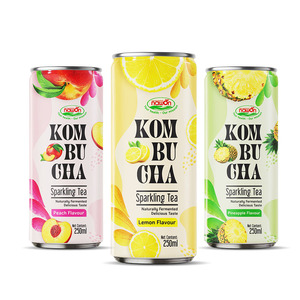 สินค้าขายดี NAWON ชาคอมบูชา 250 มล. รสเลมอน น้ำผลไม้แท้จากเวียดนาม ชาอัดลม ไม่มีน้ำตาล มีโปรไบโอติก รับผลิตแบบ OEM ฮาลาล - Product Image 5