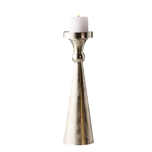 Porte-bougie de luxe pour la décoration de la maison, qualité supérieure, finition noire, support de bougie décoratif en aluminium coulé, fait main, personnalisé - Product Image 1